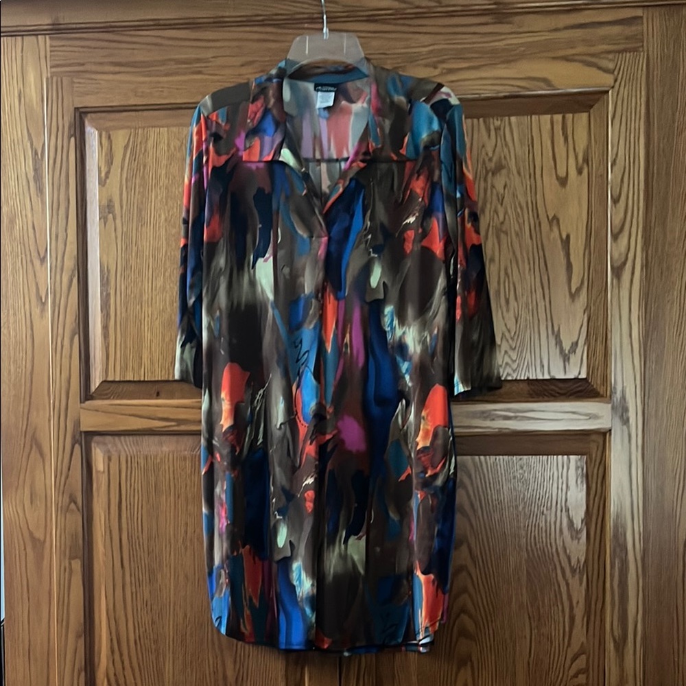 Colorful Abstract Print Tunic/Dress